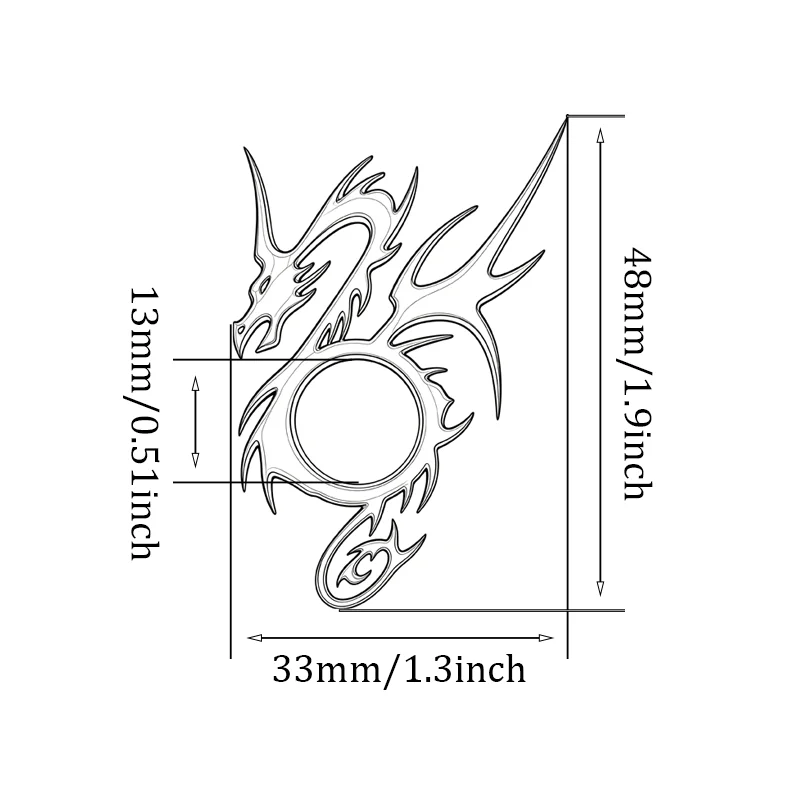 Metal Ring Washer Cover for Guitar Toggle Switches — Dragon-Inspired Design — The Perfect Gift for Music Lovers