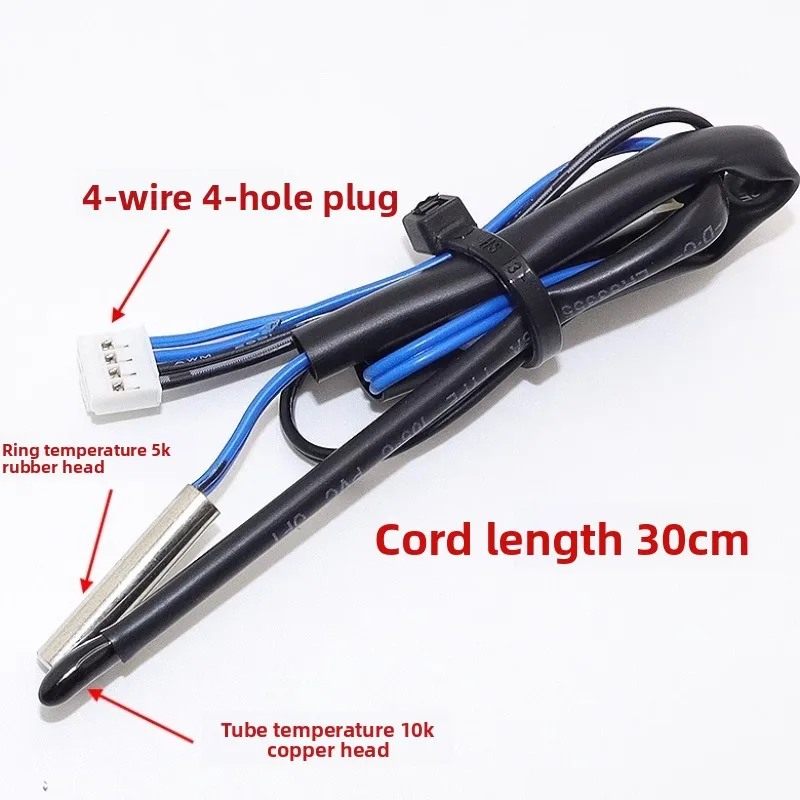 For LG Air Conditioner Indoor on-hook Temperature Sensor 5K+10K Plastic Head Copper Head Temperature Control Temperatur