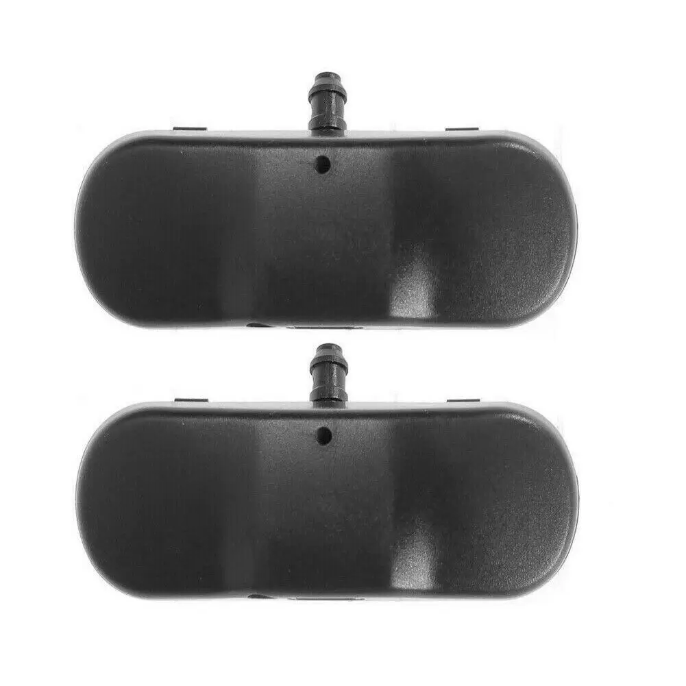 2Pcs Black Plastic Car Windscreen Washer Jet Water Spray Nozzles 2KD955985 For Amarok 2K/2C Passat B6 Jetta Golf Caddy Beetle