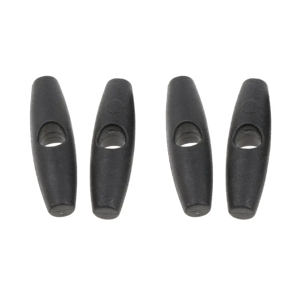 4pcs Plastic Toggle Stopper - Stoppers , Paracordaa, Drawstrings, Bags, Clothing,