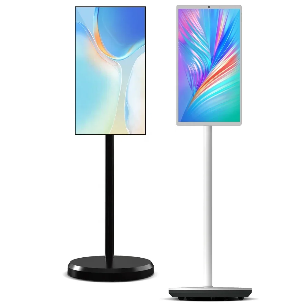 5H Long Battery Life 21.5/27/32 Inch Portable Smart Touch Wireless Moveable Mobile Android Display Portable TV