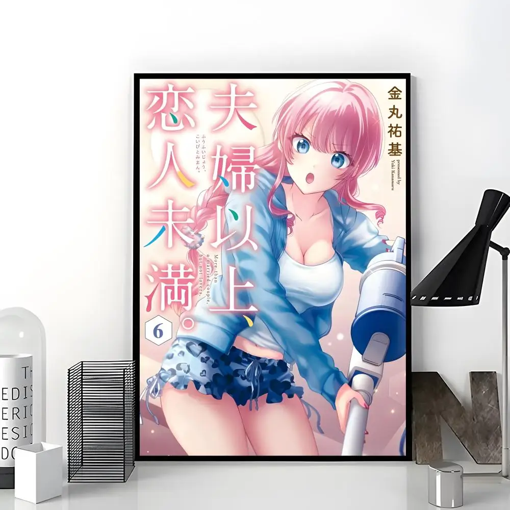 Romantic Anime M-more Than a Married Couple But Not Lovers Poster Trendy Aesthetic Wall Art Poster for Dorm Room Bedroom Decor