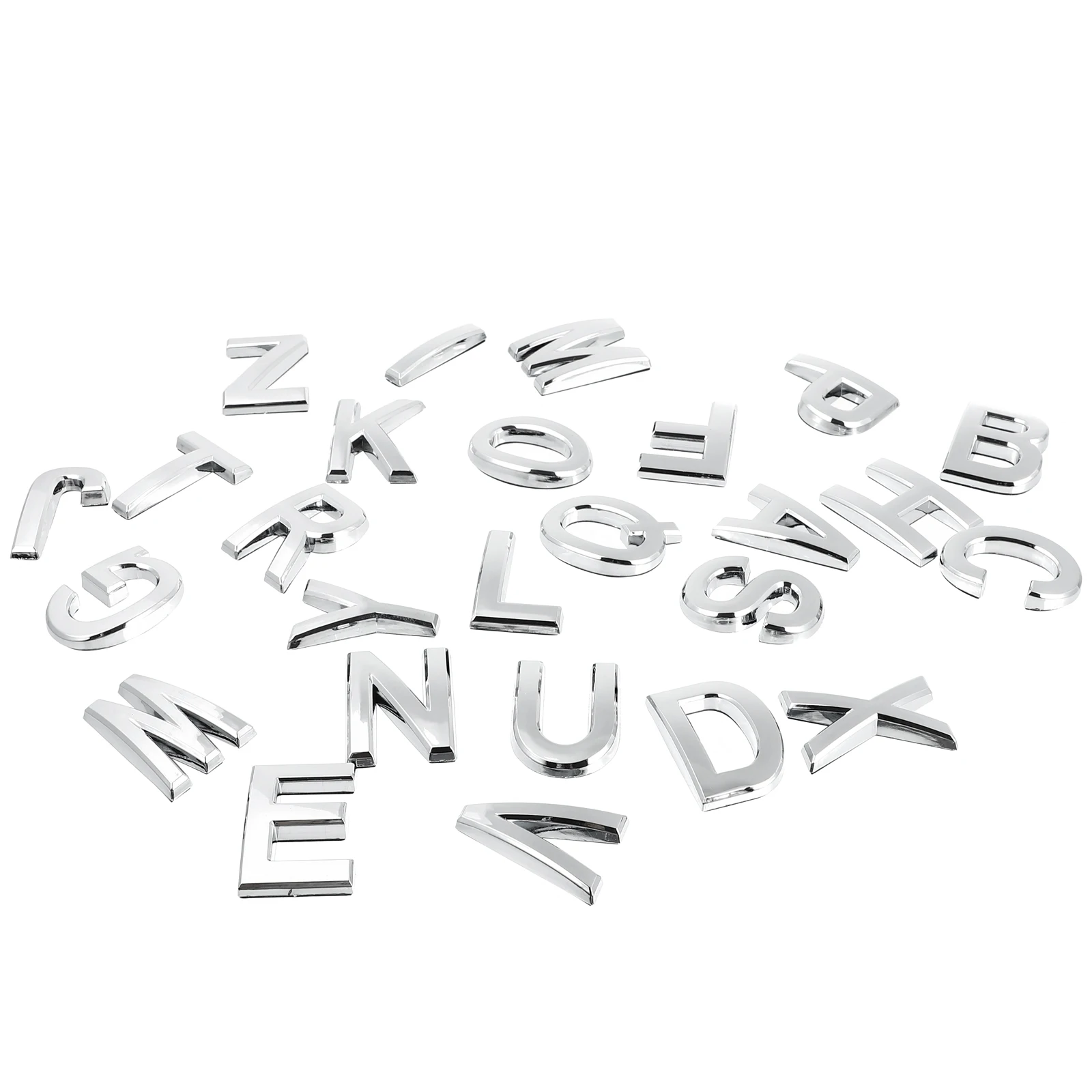 

26 Pcs Abs Resin Letter Sticker 3D Alphabet Pink Waterproof Rust Proof Mailbox Decal House Hotel Door Sign Craft