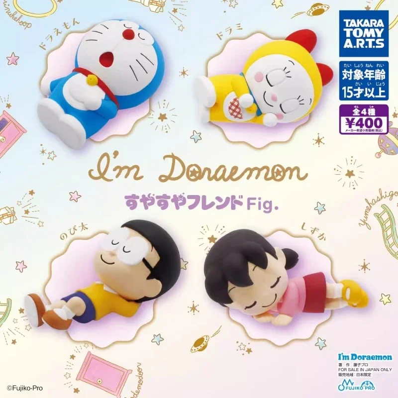 

TOMY Genuine 4Pcs Gashapon ドラミ Doraemon Anime Figure Toys For Kids Gift Collectible Model Ornaments