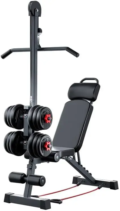 Home Gym 12-in-1 Full Body Training Machine - Alloy Material, Silver Color, Free Training Poster Included