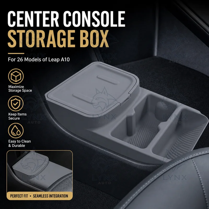 For 26 Models of For Leap A10 Center Console Lower Storage Box Multifunctional Organizer Car Accessories Upgrade Parts