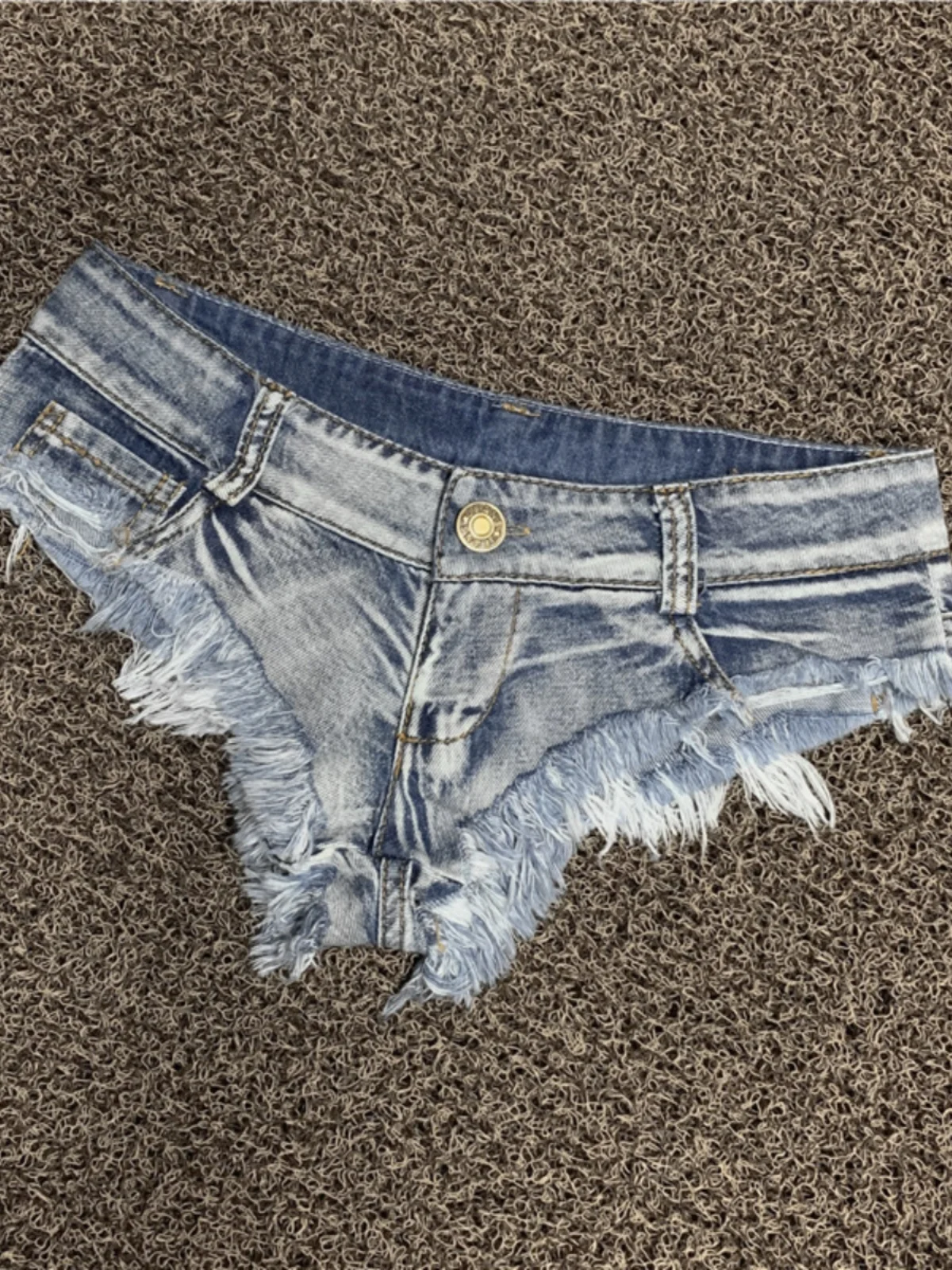 Seksowne, super modne, podarte jeansy typu shorts dla dziewczyn, z niskim stanem, prostymi nogawkami, mieszanka bawełny i poliestru, styl uliczny, letnie, codzienne spodnie.