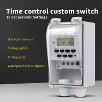 Wall Hanging Digital Weekly 7 Days Programmable Timer Switch Waterproof and Dustproof Electronic Timer  With Button Lock 220V30A