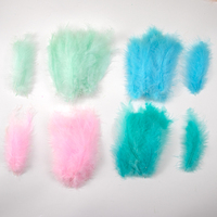 50Pcs Fluffy Turkey Feathers 15-20cm Soft Marabou Feather for Crafts Dream Catcher Feather Jewelry Decor Wedding Party Accessory