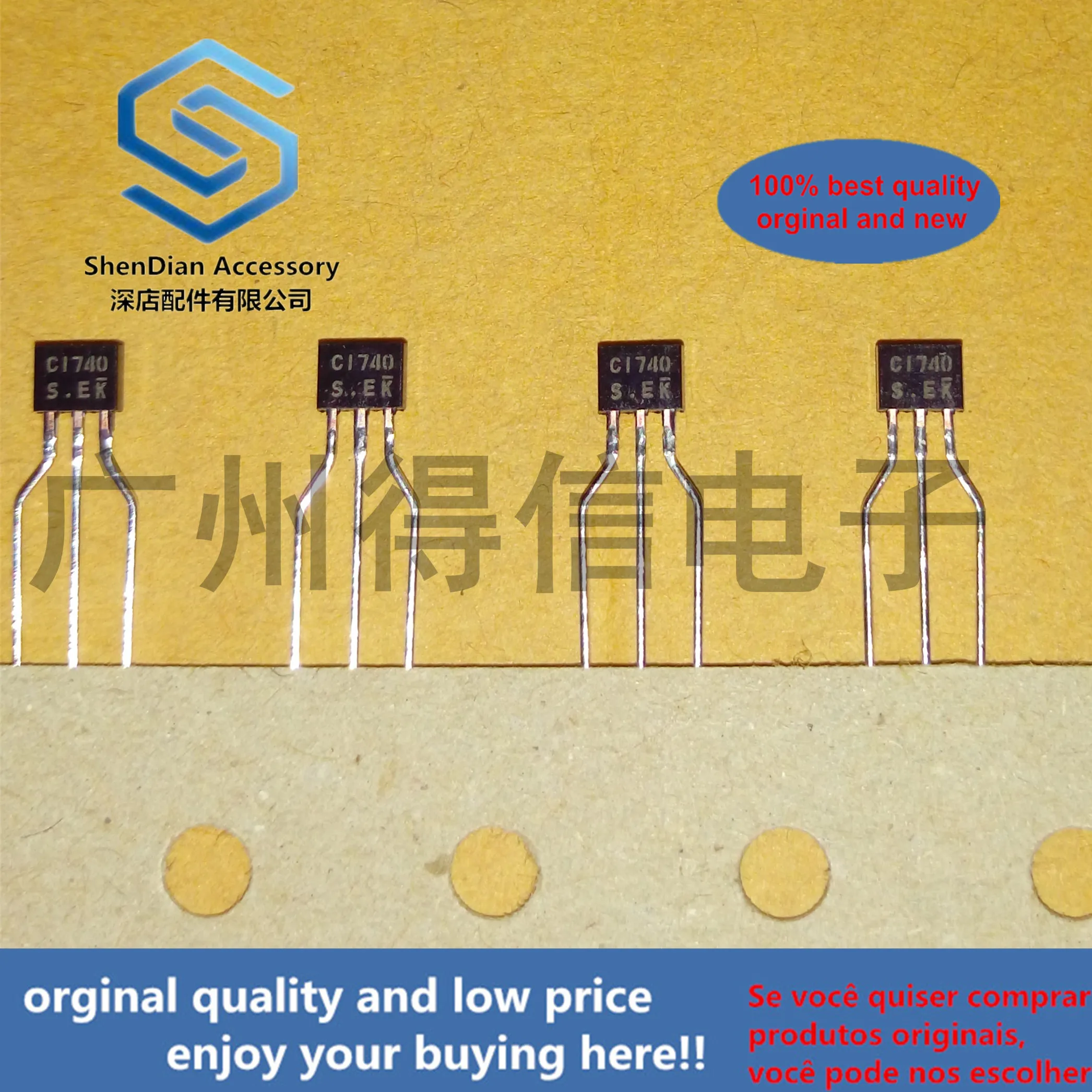 30pcs 100% orginal new 2SC1740S C1740  TO-92S  TO-92S Plastic-Encapsulate Transistors real photo