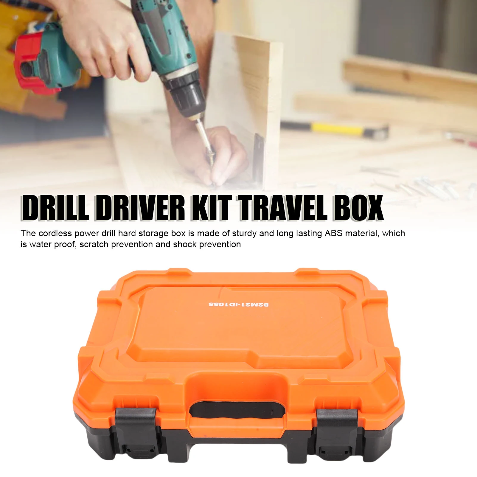 

Cordless Power Drill Hard Storage Box Cordless Power Drill Hard Storage Box Driver Kit Travel Box Toolbox with EVA Lining