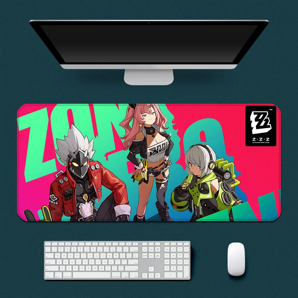 Hot Games Z-Zenless Zone Zero Mousepad Printing Computer Gamers Locking Edge Non-slip Mouse Pad XXL90x40cm Keyboard PC Desk Pad