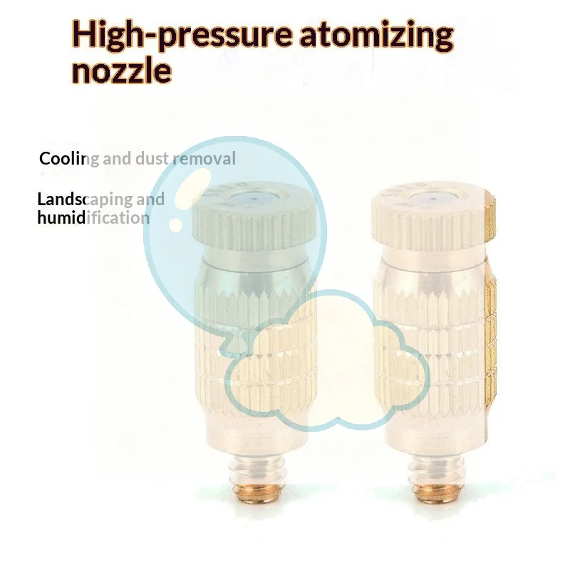 High Pressure Atomizer Nozzle Anti-Drip Greenhouse Irrigation Fogging Spray Head Air Humidification Landscaping
