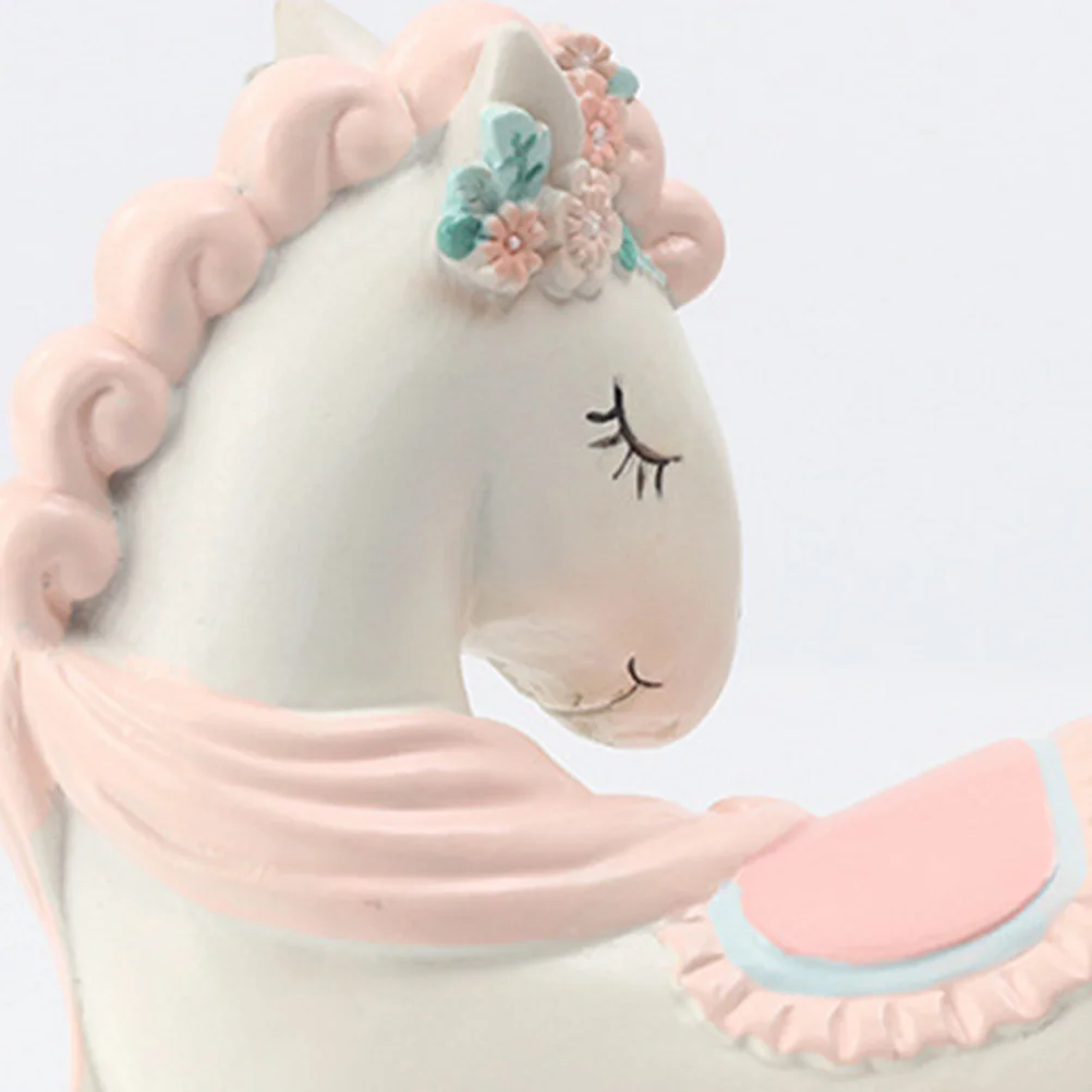 

Cake Decorations Resin Handicrafts Ornaments Car Descrative Sculpture Figurine for Accessories Pink Animal