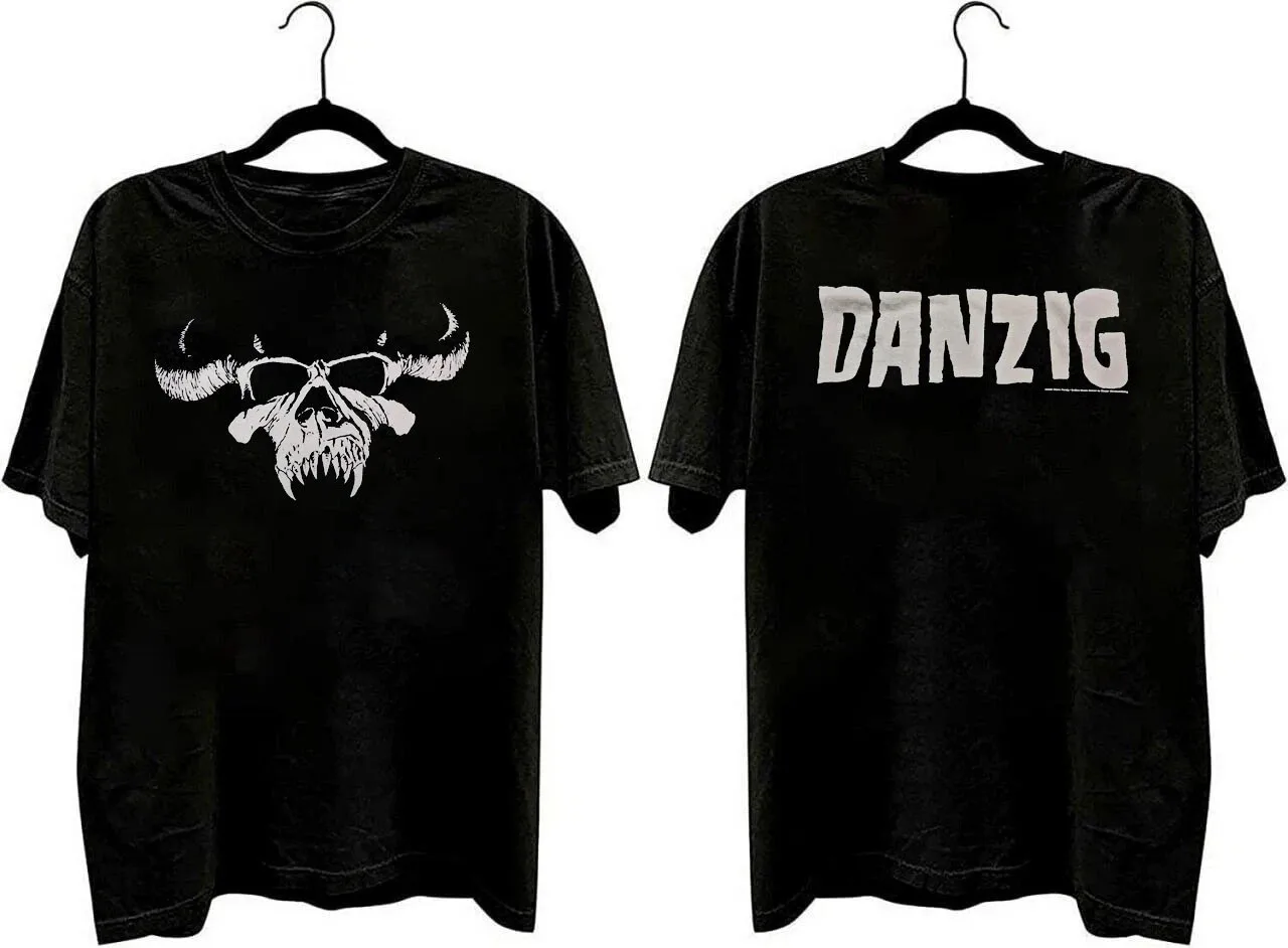Vintage 2 sided Danzig band black short sleeve tee shirt
