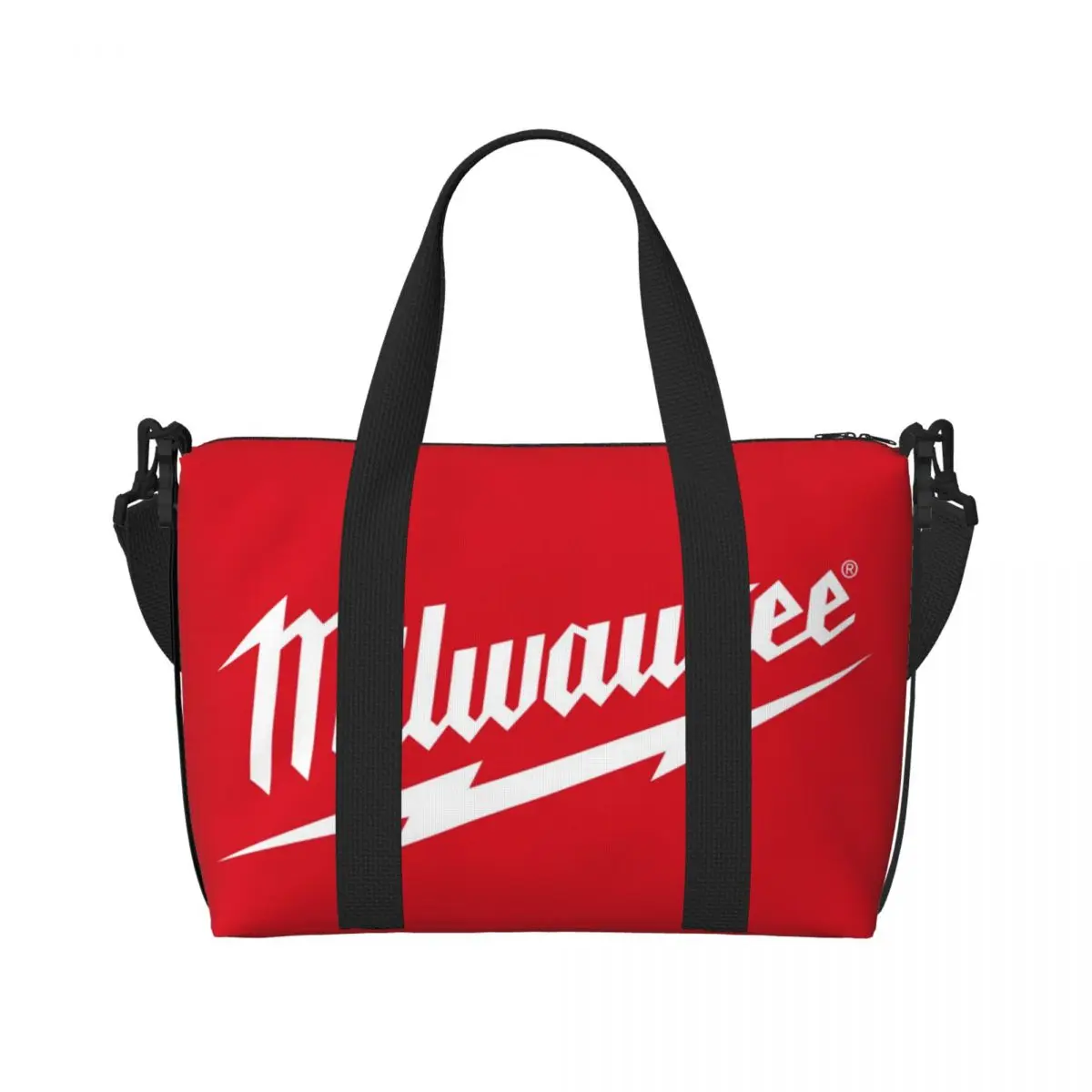 Popular W-milwaukeed Logo Weekend Gym Yoga Luggage Bags Men Women Sport Duffle Bag Travel Handbag