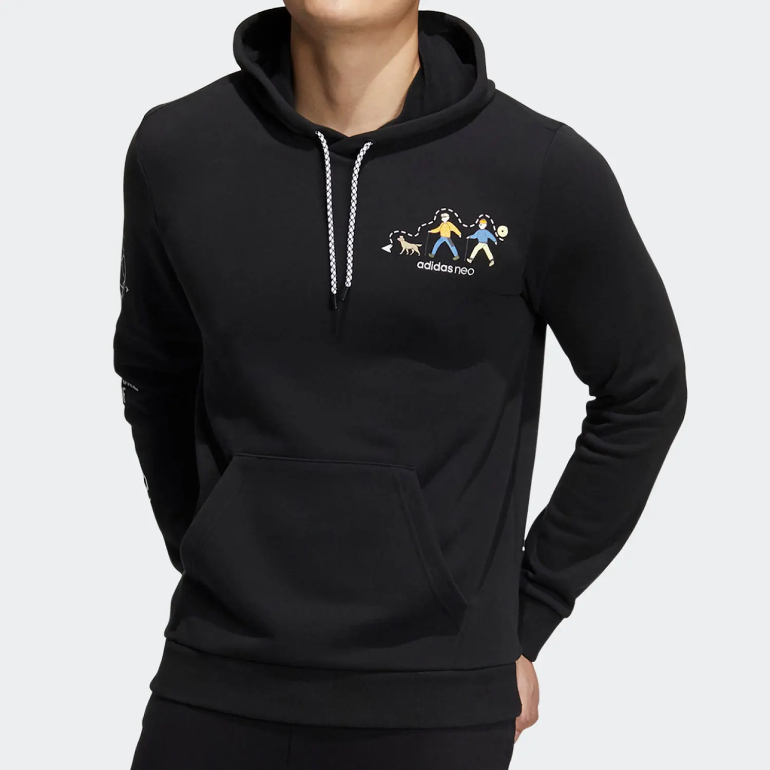 

Мужская вязаная махровая удобная толстовка Adidas Neo HG6589