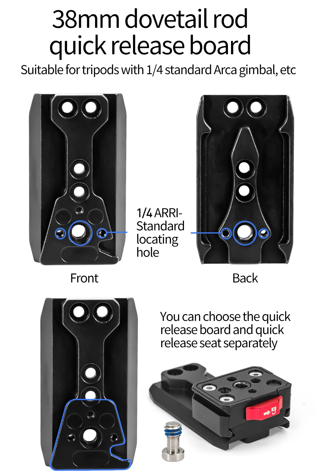 Neue DSLR Kamera Objektiv Unterstützung Halterung Halbrunden Ring Horizontale Vertikale Schnell Schalter Halterung für Canon Nikon Stativ Stabilisator – Detail 12