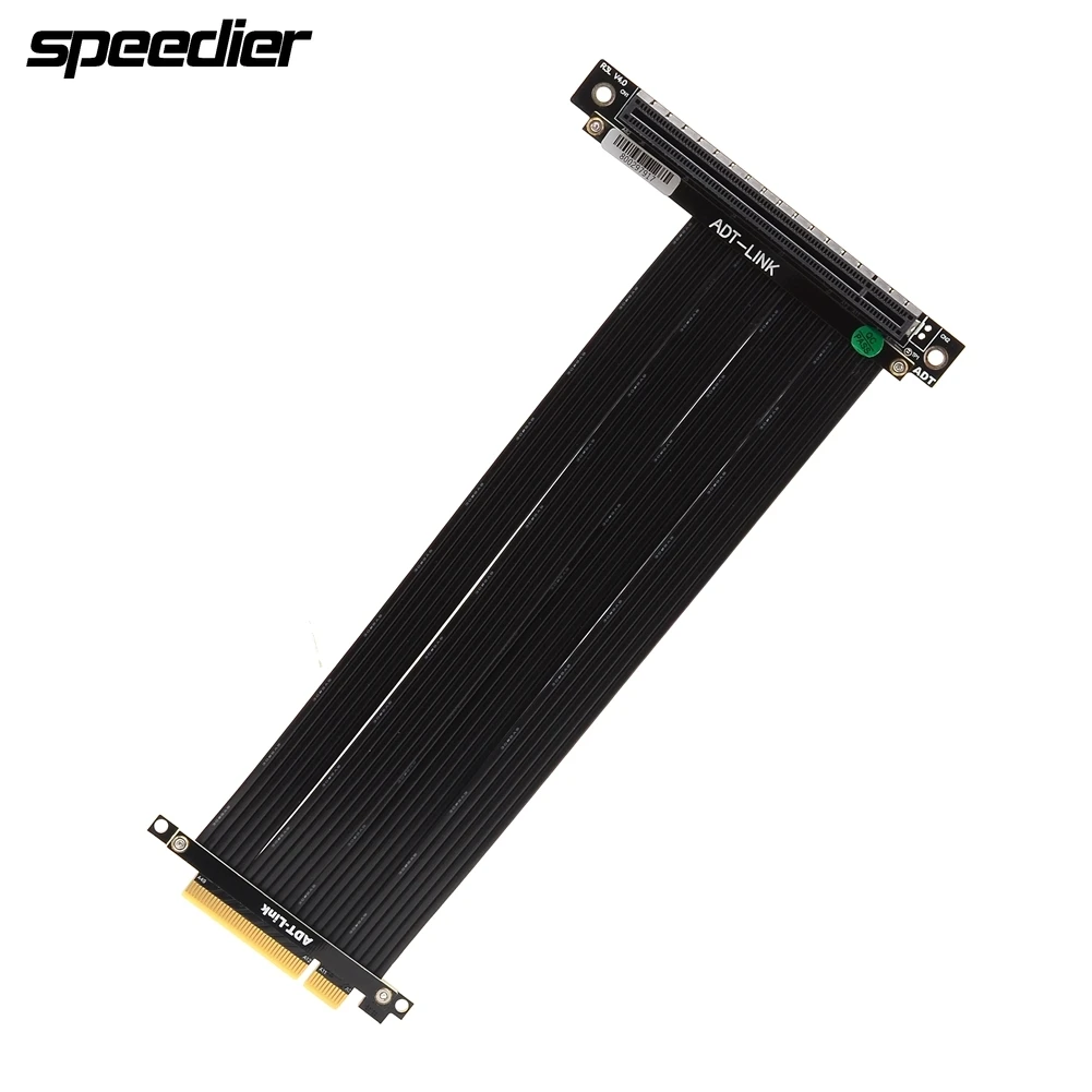 

Высококлассная графическая карта Riser GTX RTX для ПК PCIE 3,0 X16 до X8, кабель расширения PCI Express Gen3.0 8x 16x, вертикальный удлинитель для графического процессора