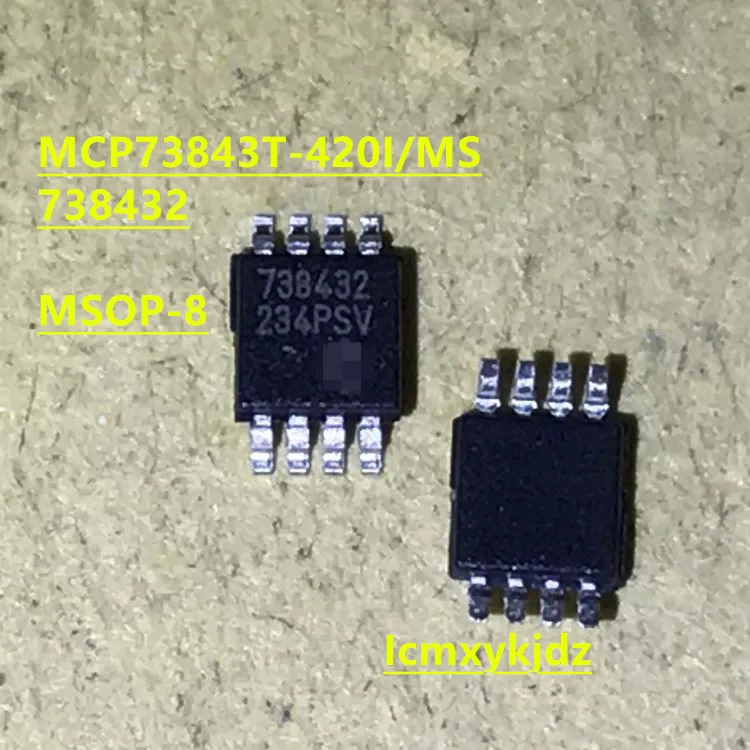 1Pcs/Lot ,  MCP73843T-420I/MS MCP73843-420I/MS 738432 MSOP-8 ,New Original Product New original  fast delivery