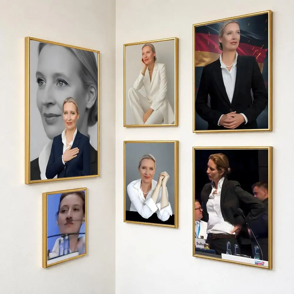 Political Figure A-Alice Weidel Poster Peel And Stick PP Series HD Frameless Wall Indoor Decor Gift