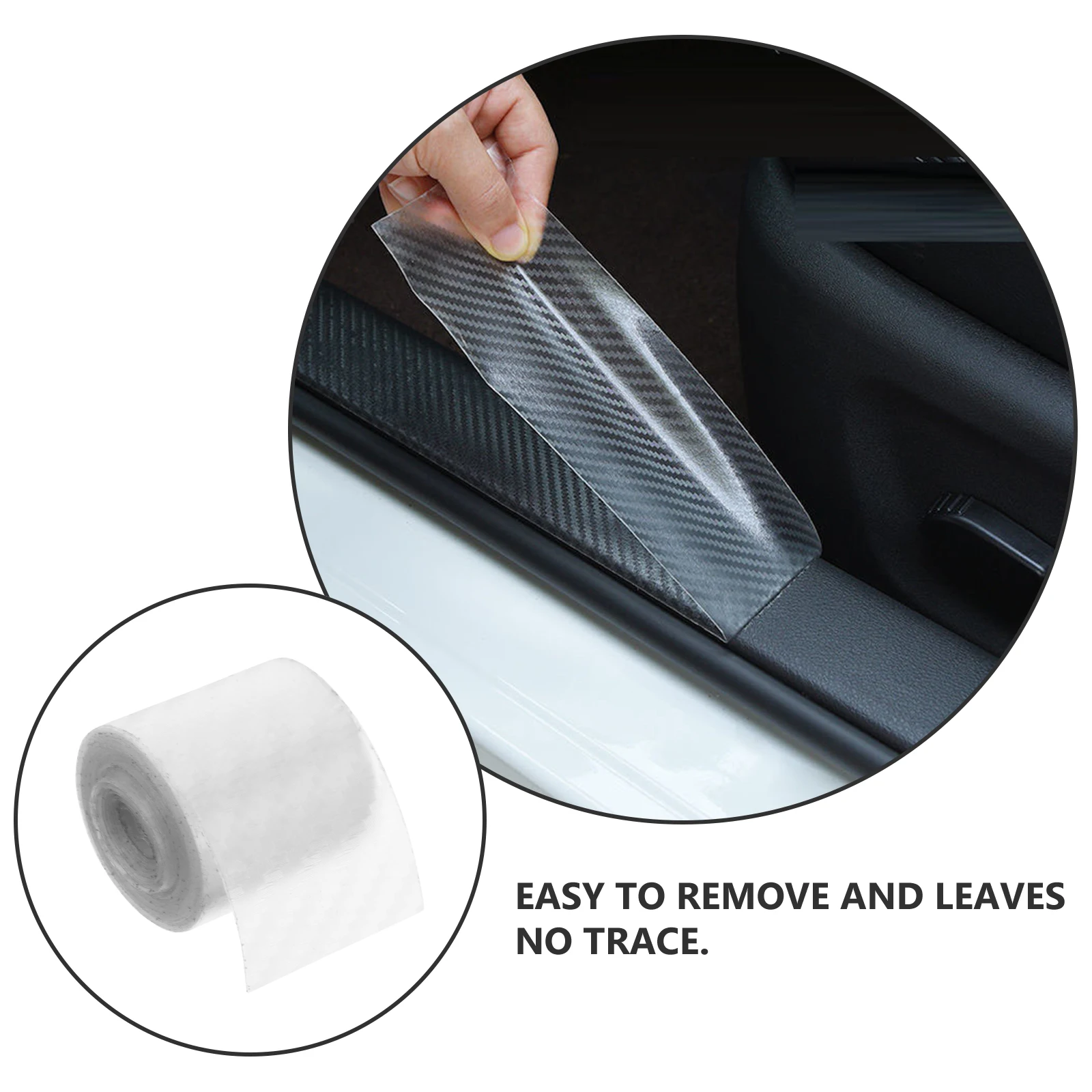 

Transparent Door Protector 3cmx5m Acrylic Bumper Stickers Universal Fit Anti Collision Strip Membrane Car Sill