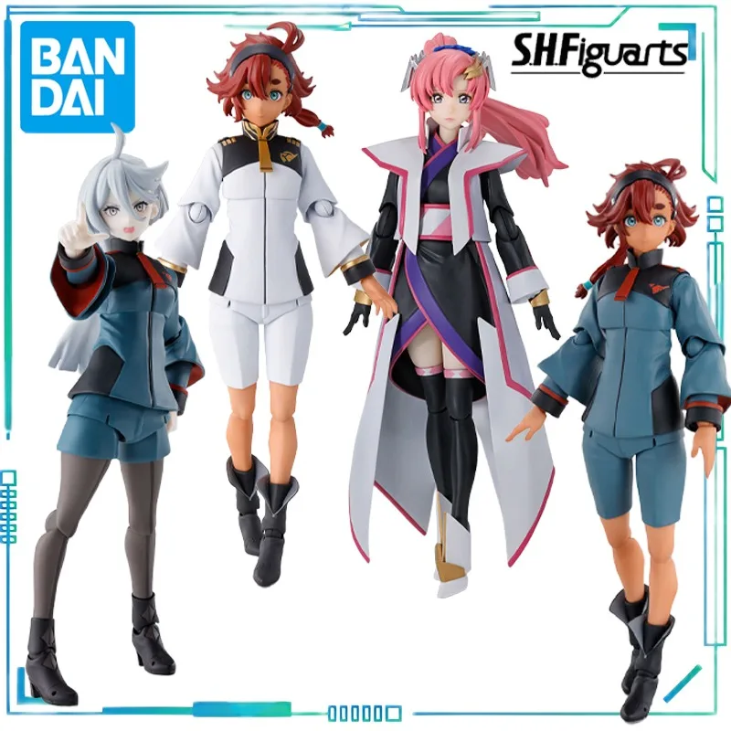 

BANDAI Genuine S. H. Figuarts Series Gundam Series Slata Mercury，Miolyne Rembrandt，Lacus Clyne Movable Model Collectibles