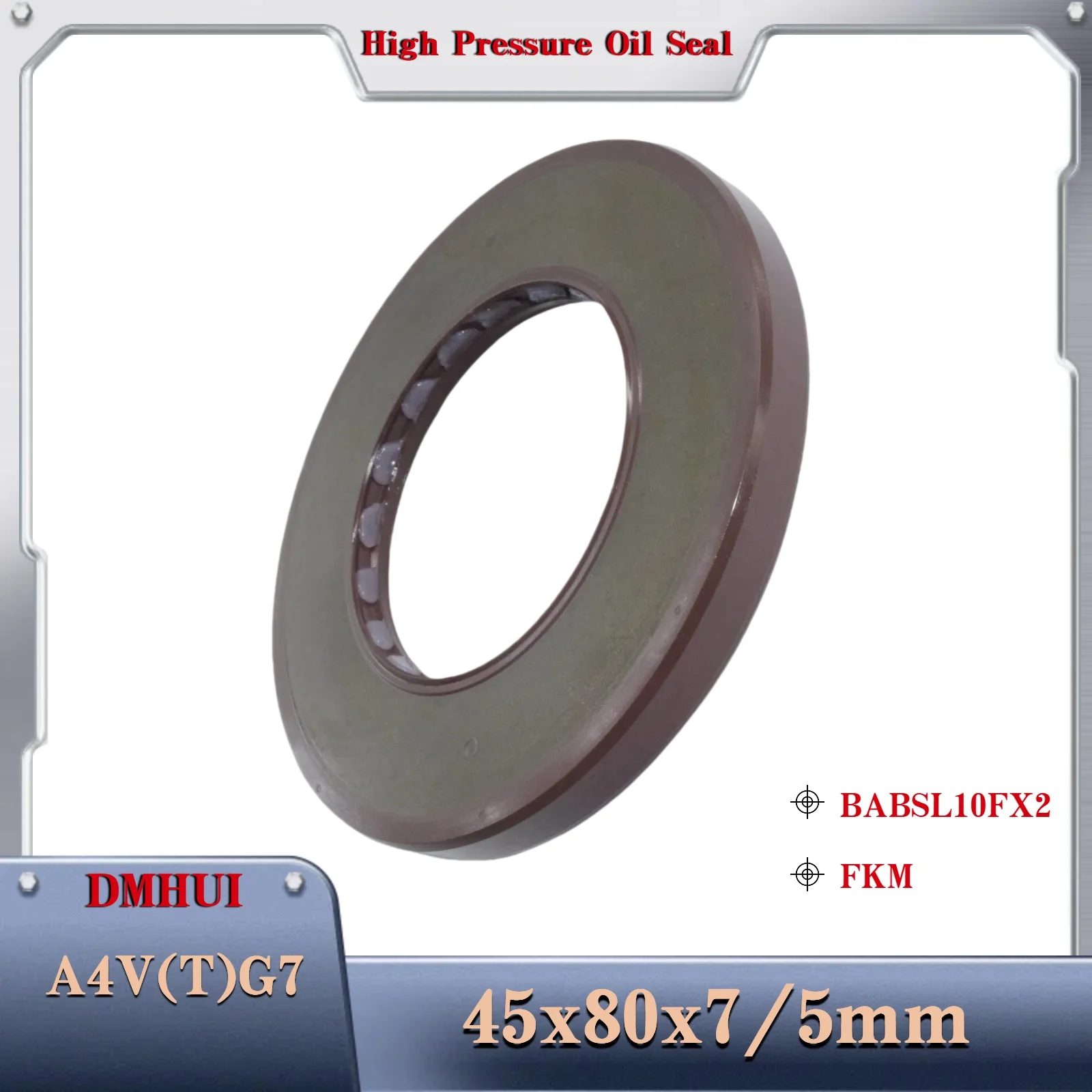 R902601794 For Rexroth A4V(T)G7 Hydraulic Pumps Rotating Shaft Seal FKM 45x80x7/5 BABSL10FX2 45X80X7/5