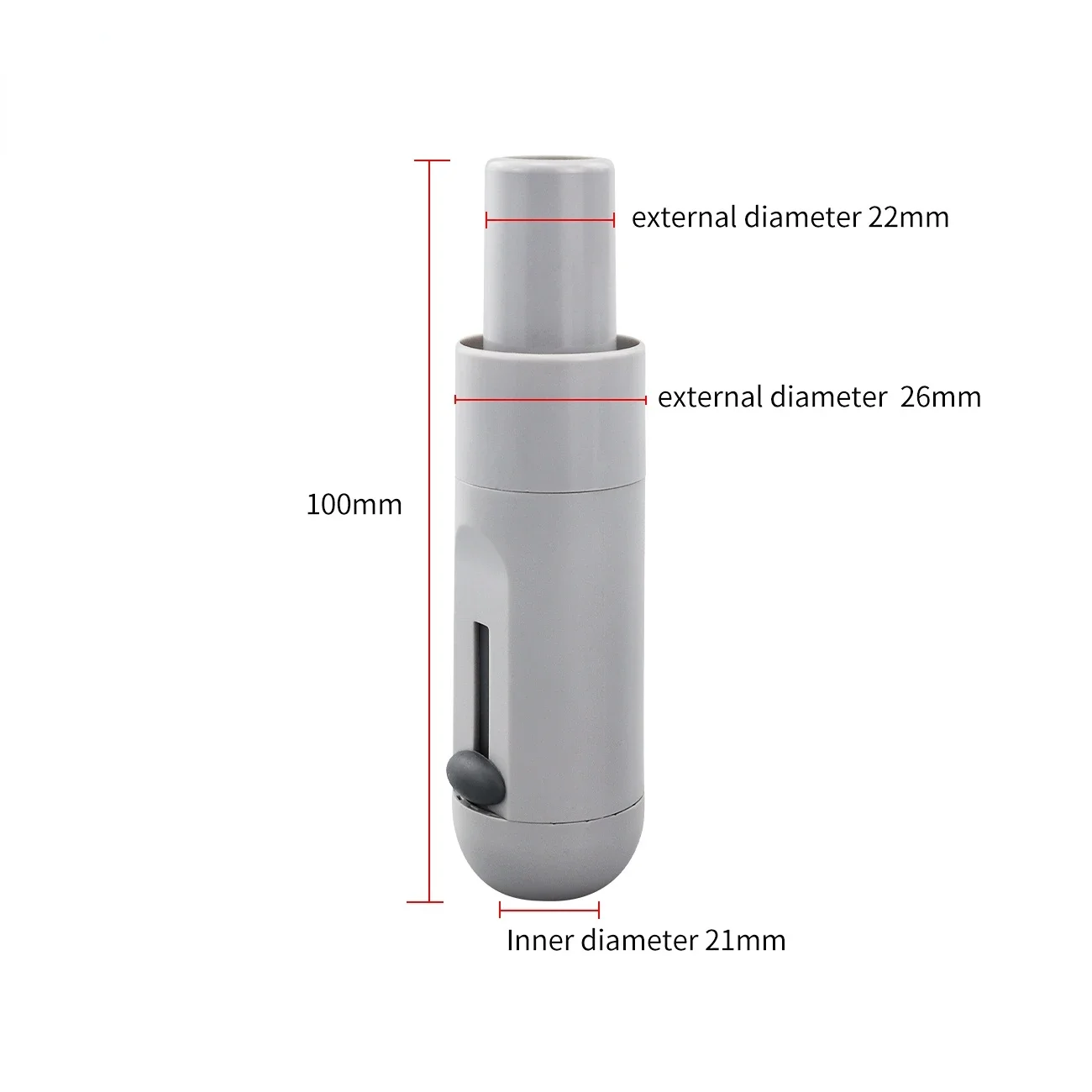 Eyector de Saliva Dental de 2 piezas, mango de succión fuerte y débil, válvula de mano, Adaptador de punta de Saliva Oral, accesorios dentales