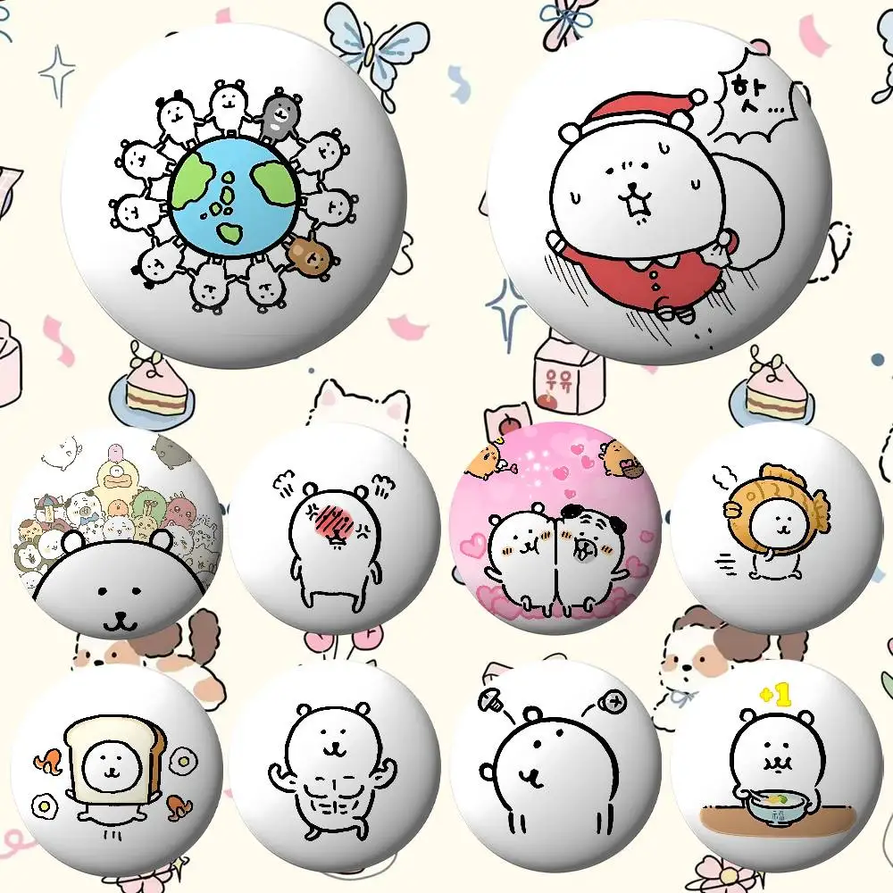 Niedlicher N-Nagano's Bear-S Anime Emaille-Pin für Kleidung, Cartoon-Cosplay-Abzeichen für Rucksäcke, Brosche, Kunstgeschenke