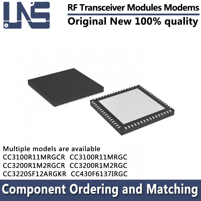 

1PCS CC3100R11MRGC CC3200R1M2RGC CC3100R11MRGCR CC3200R1M2RGCR CC430F6137IRGC VQFN-64 RF Transceiver Modules Modems