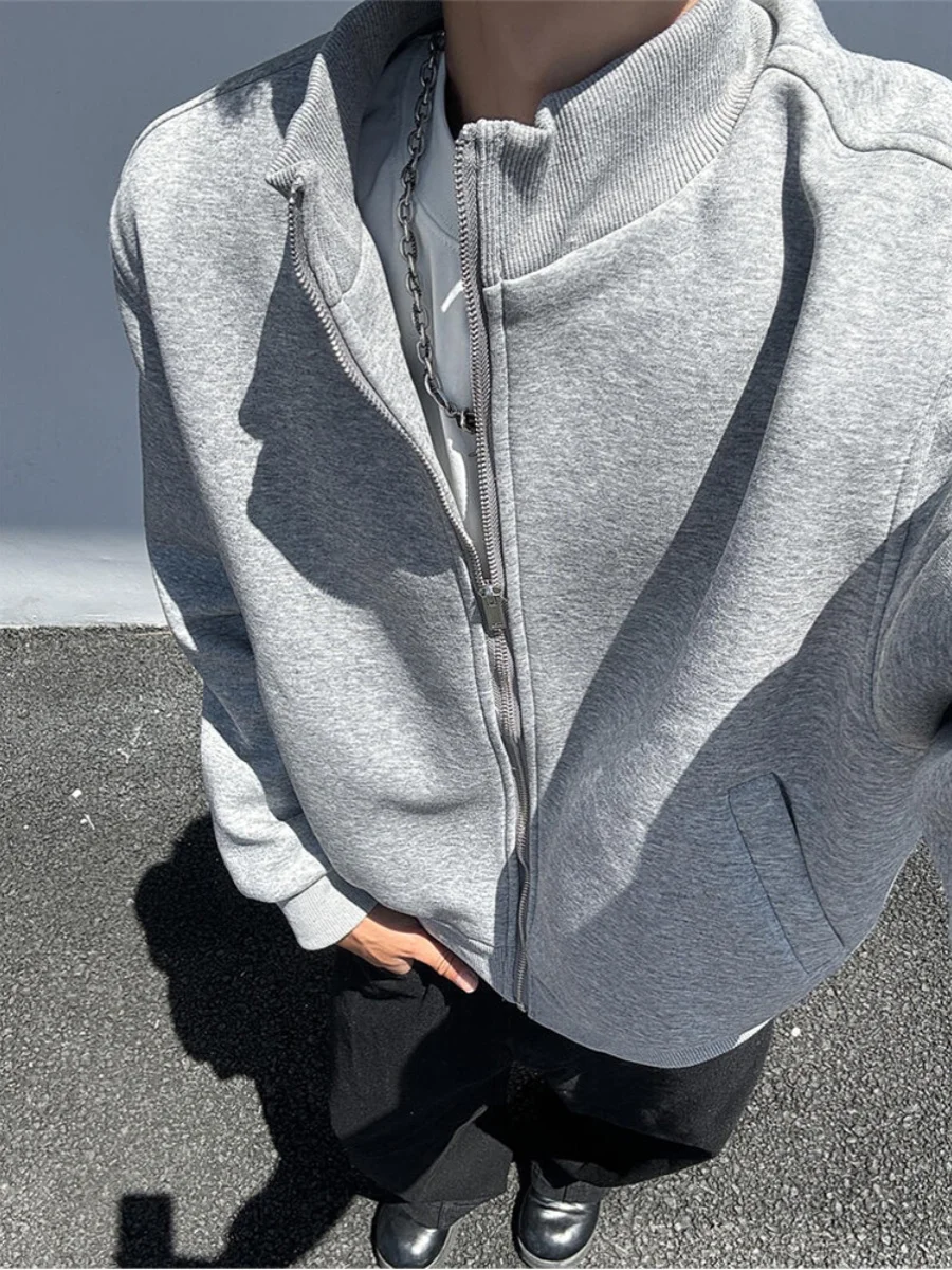 

Легкий кардиган, толстовка Jaet, мужская весенне-осенняя одежда High End Cleanfit, воротник-стойка, американский Sle Jaet