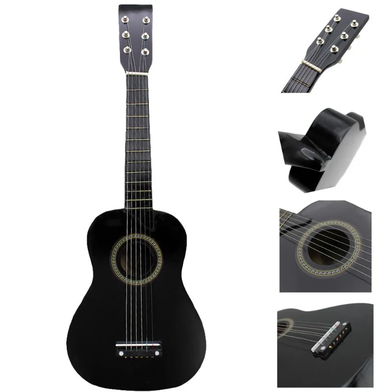 Mini  23 Inch 6 String Beginner Instrument ,Small Acoustic Guitar in Multiple Colors Classical Acoustic Ukulele