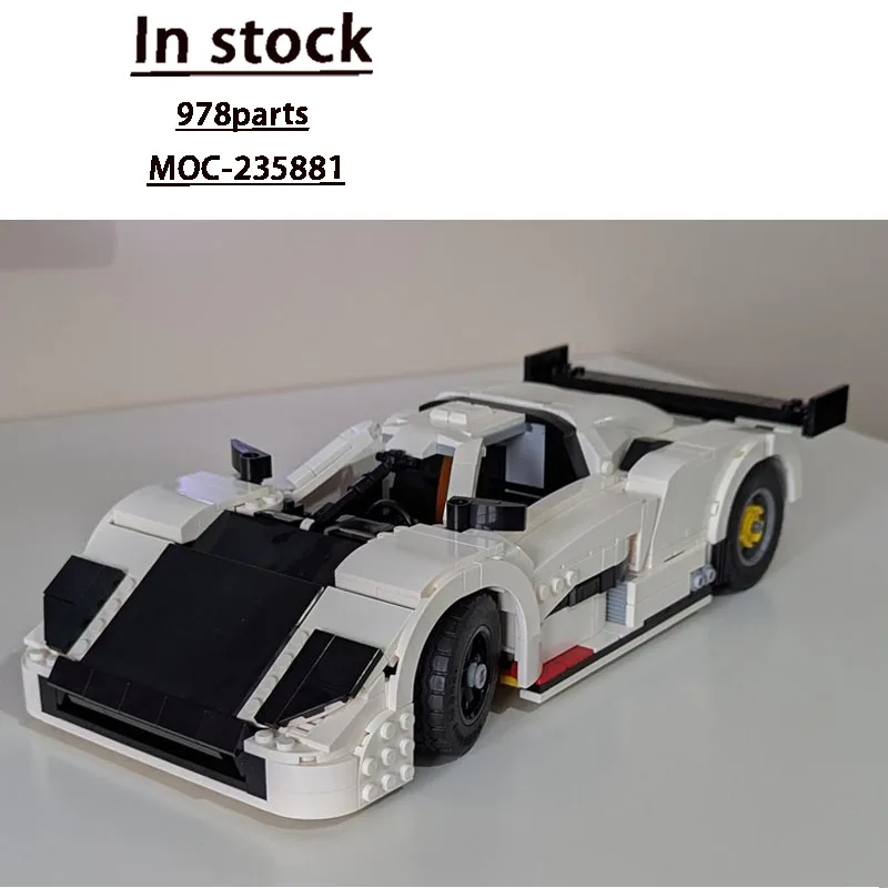 

MOC-235881 Новая классическая культовая городская спортивная гоночная машина, модель строительного блока, 978 деталей, детская игрушка на день рождения для мальчиков в подарок