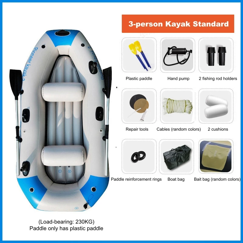 3 أشخاص PVC نفخ سوب كاياك ارتفاع ضغط Itiwit كاياك لقارب الصيد/قارب الكاياك