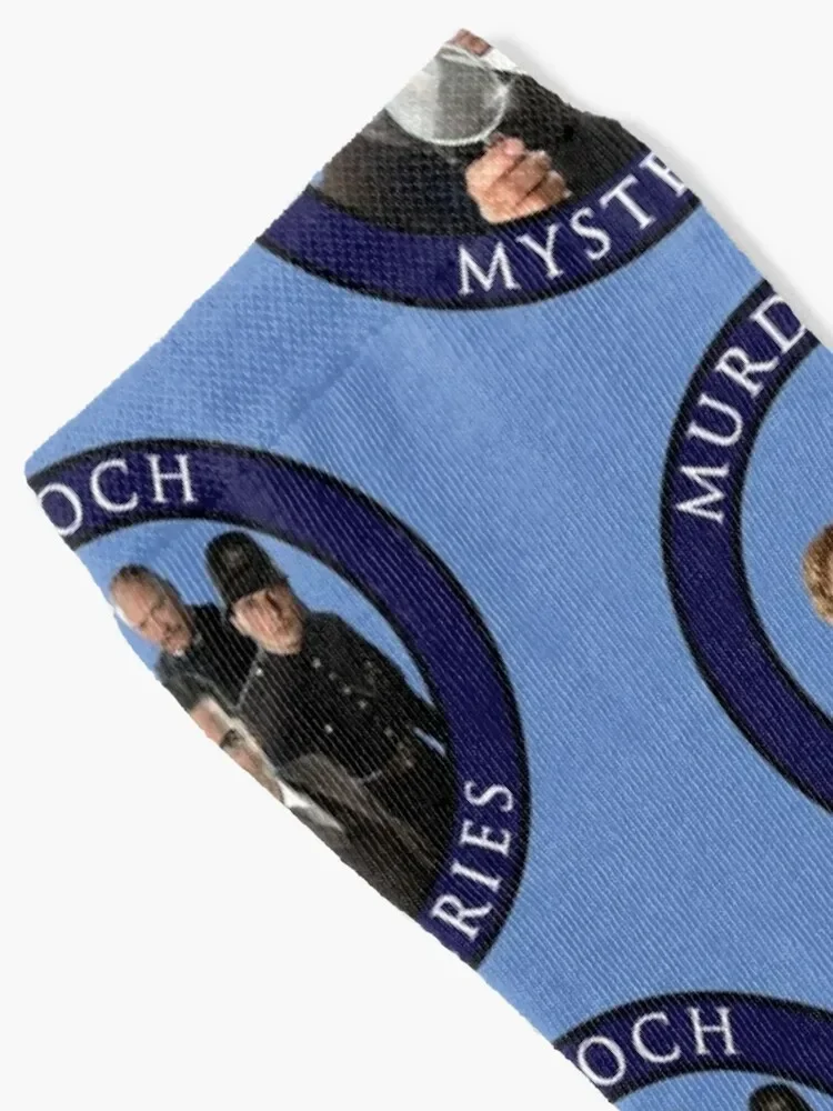 Murdoch Mysteries Design in blue Socks winter gifts set Climbing Designer Man Socks Women's