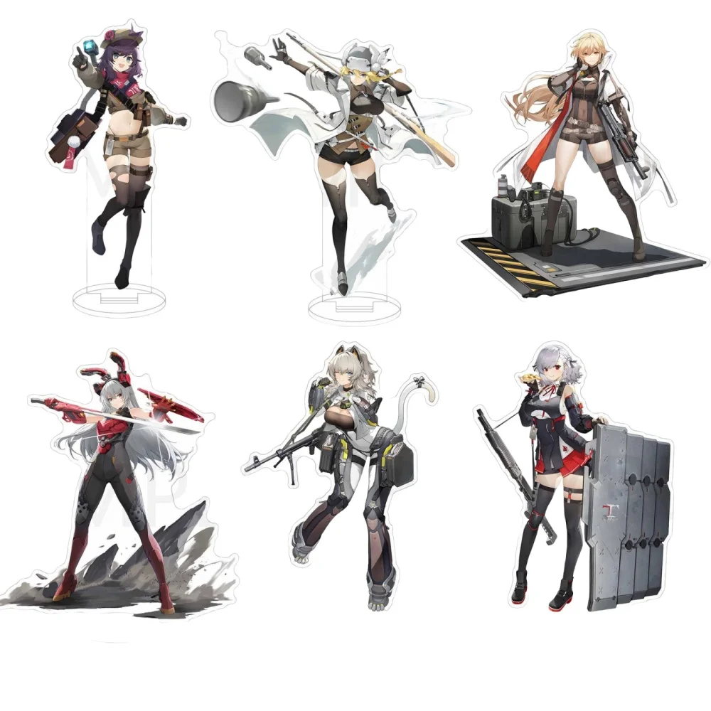 Hot Anime Girls Frontline Acrylic Stand Model Figure Cosplay Plate Holder Topper Birthday Fans Christmas Desk Decor Plate Gift