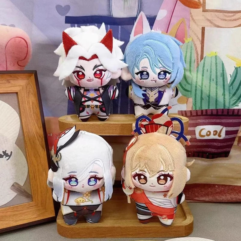 Anime Genshin Impact Plush Doll Wanderer Mavuika Arataki Itto Kamizato Ayato Furina Shenhe Toy Key Chain Small Pendant Gift