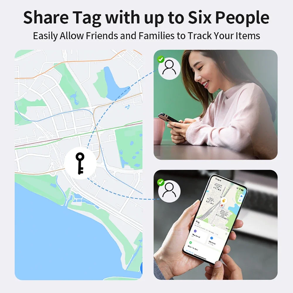 علامة ذكية تعمل مع Apple Find My Key Bluetooth GPS Tracker مقاومة للماء وتتبع رياضي لكبار السن والأطفال والحيوانات الأليفة مكتشف صغير لهاتف IPhone