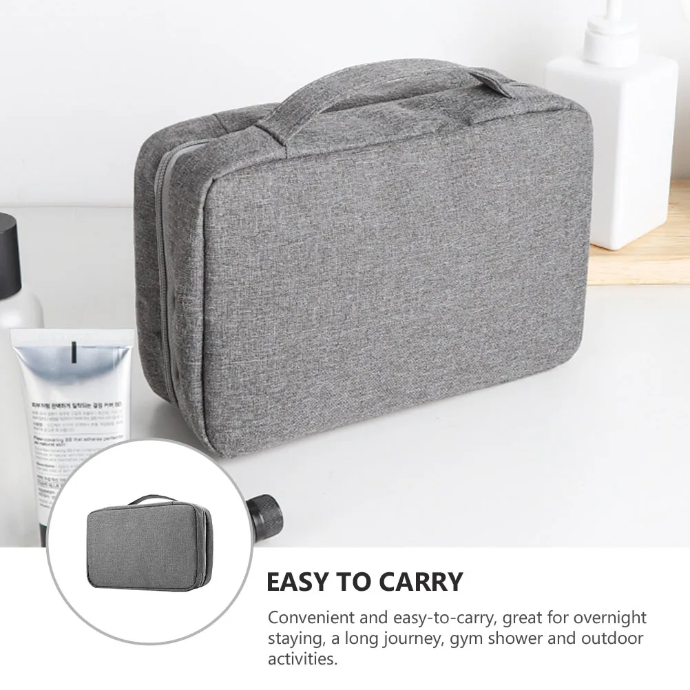 

Foldable Waterproof Toiletry Travel Bag Bag Portable Hemp Cation Shower Bath Gym Storage Travel Accessories