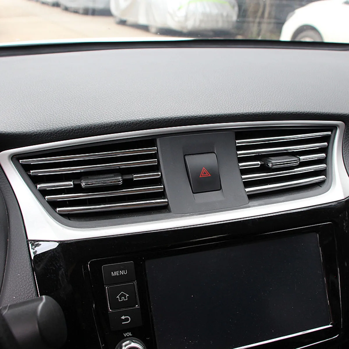 

20Pcs Car Outlet Trim Snap-in Air Conditioner Decoration Strip for Interior Car Vent Grill Modern Trim Styling Kit