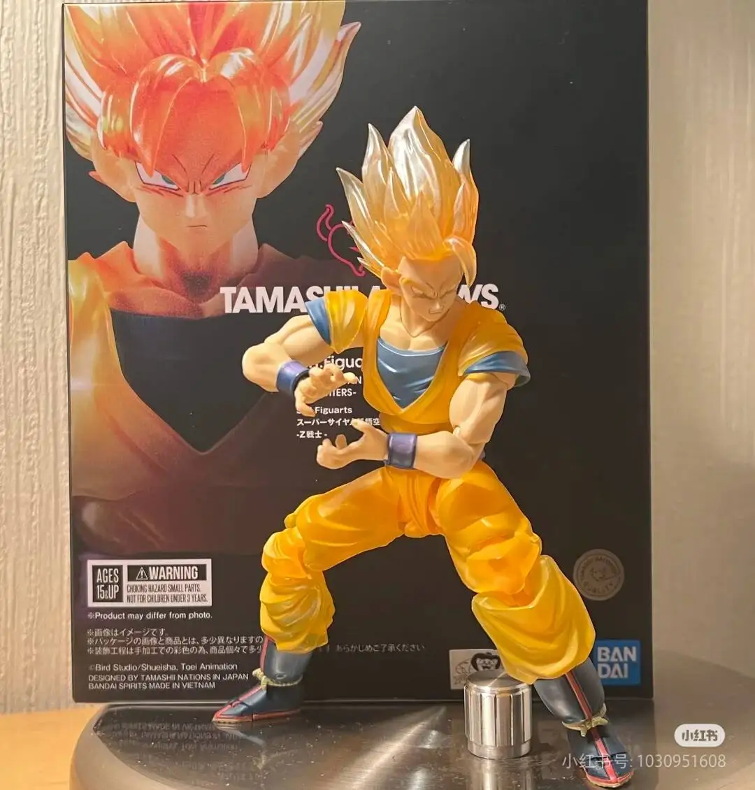 Original Dragon Ball Z Tnt Limit S.H.Figuarts Super Saiyan Son Goku Collection Decoration Model Toys Kids Christmas Gift