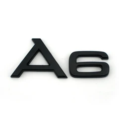 Auto Trunk Signs A6 Stickers Gloss Black Edition Emblem A6 C5 C6 C7 C8 4G Car Lettering Logos