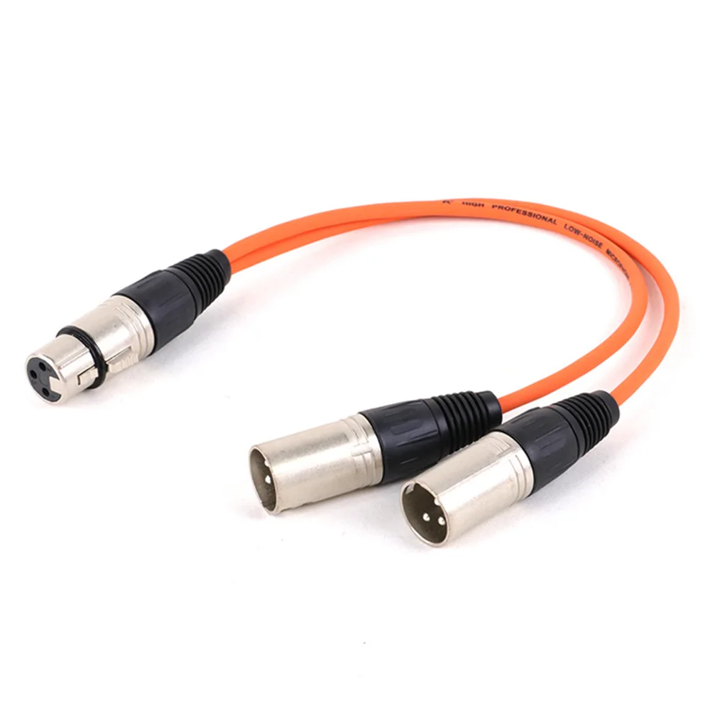 Doppio cavo XLR a 3pin maschio a cavo Audio femmina a 3pin schermato per amplificatore microfono Mixer