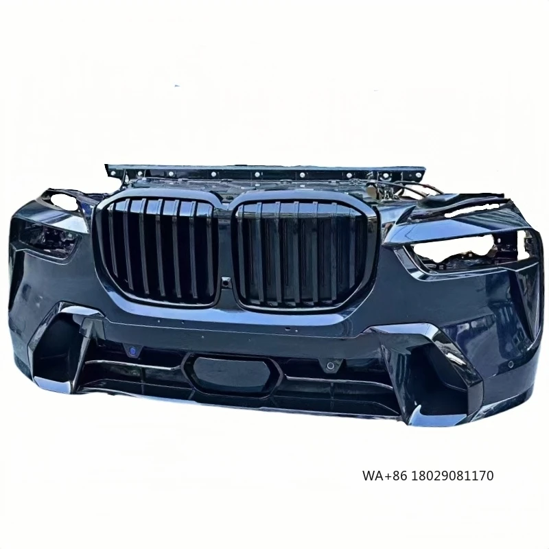 

For for X7 G07 New Radiator Grille and Front Bumper Assembly with Fog Light Cut-Outs Body Kit for X7 Front Bumper