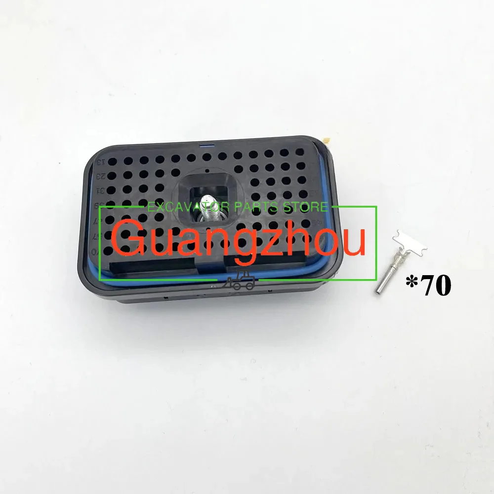 160-7690 160-7689 70 Pin Computer Board Controller Plug Connector terminals E330C E330D Excavator Parts for C7 C9