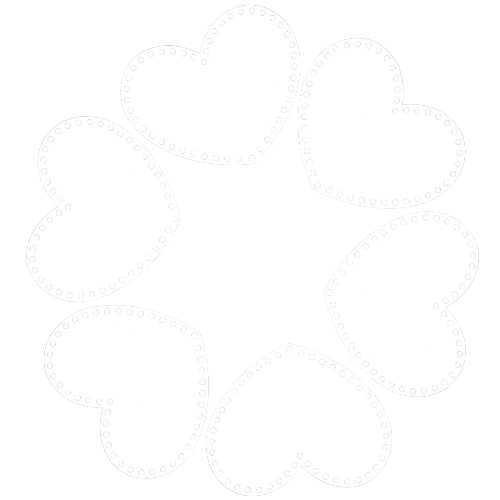

6pcs Braided Materials Clear Acrylic Boards DIY Acrylic Bag Accessories Woven Handbags Durable Easy Clean Sewing Crafts