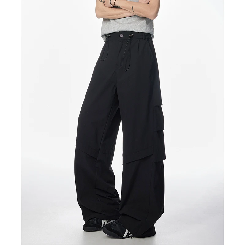 

Четырехсезонные трендовые велосипедные брюки на открытом воздухе, изогнутые свободные брюки с изогнутыми ножками для пар, свободные и удобные универсальные широкие брюки