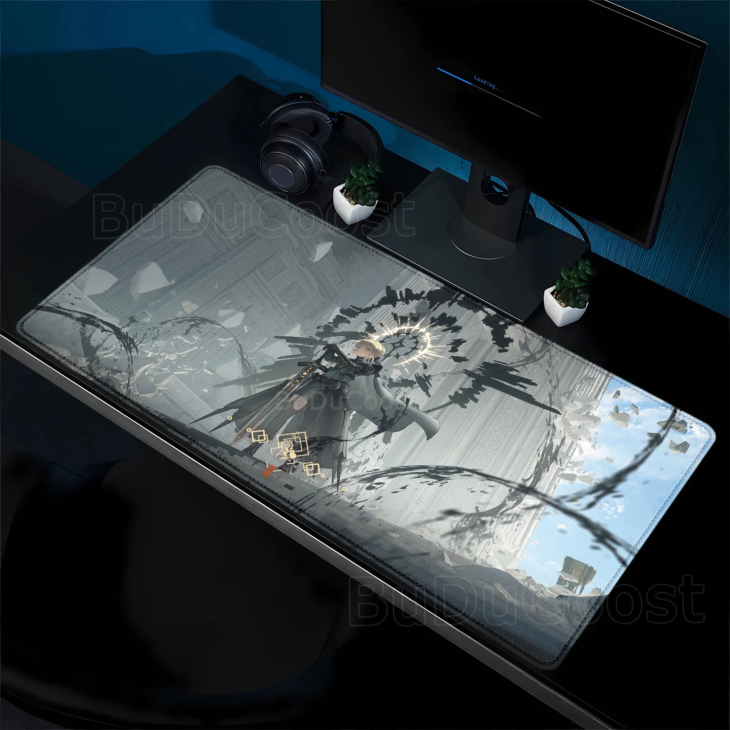 애니메이션 페이트 그랜드 오더 세이버 알터 XXL 마우스패드 키보드 패드 노트북 사무용품 PC 게이밍 마우스패드 대형 게이머 데스크 매트