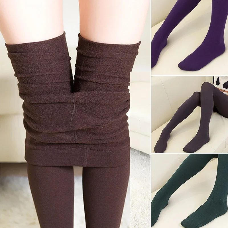 

Wasit Slim Warm Velvet Elastic Sexy Plus Thick Body Winter Female Women Socks Pantyhose Fleece Pantyhose Hight Tights